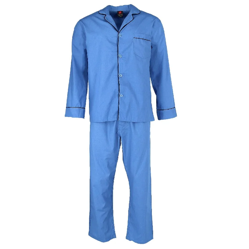 Super Discount Hanes Men's Broadcloth Long Sleeve Pajama Set