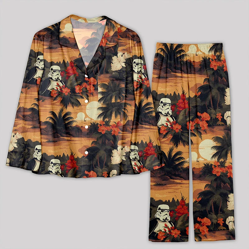Act Now Hawaiian Storm Soldier Pajamas Set