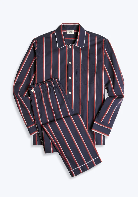 Lowest Rates Henry Pajama Set in Marine Stripe