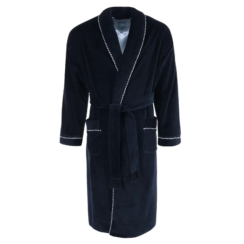 Take Advantage Majestic International Men's Velour Smoking Jacket Robe