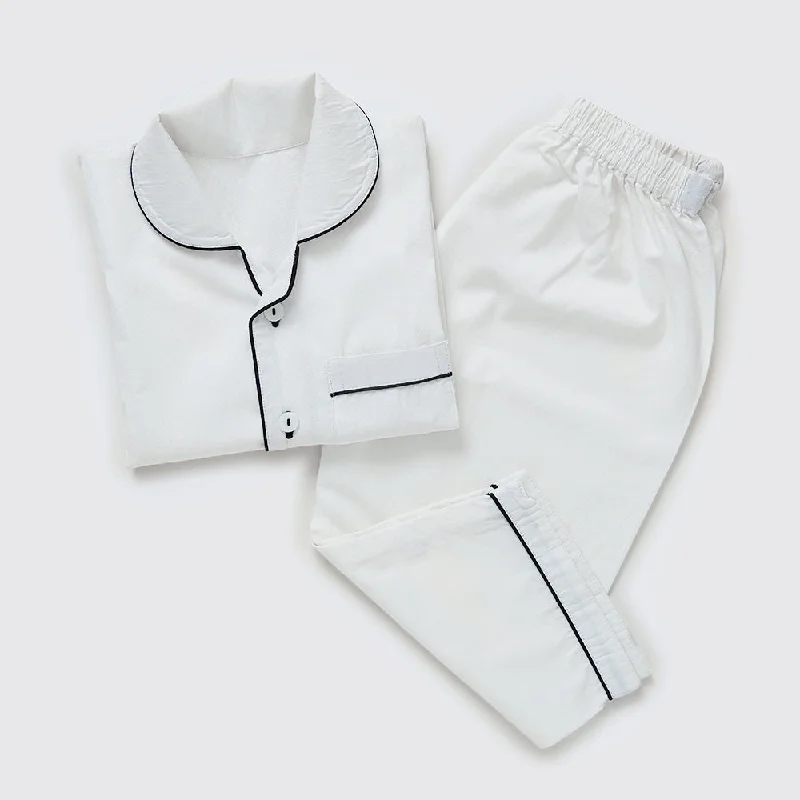 Best Seller Men Classic White Pajama Set
