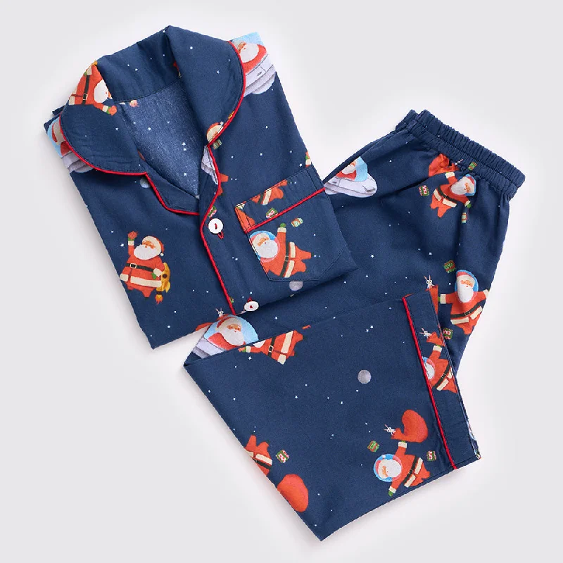 Massive Deal Men Space Santa Pajama Set