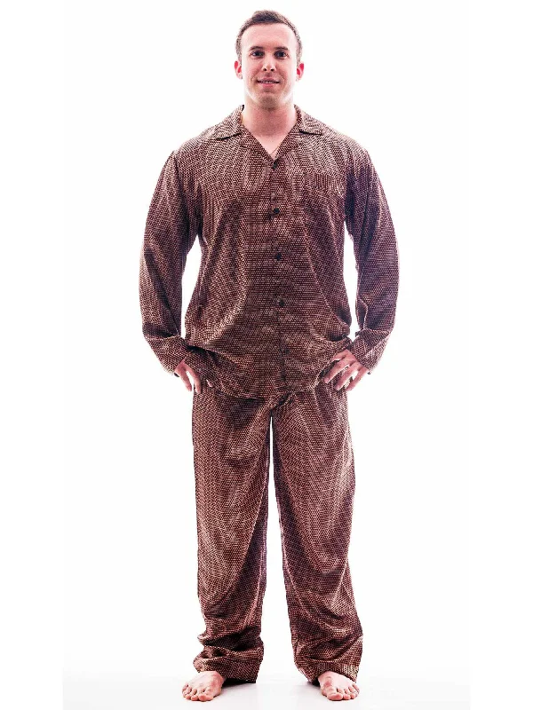 Weekend Bargains to Celebrate Men's Pajama Set / Pajamas / Pyjamas / PJs, Satin, Tie Print Weekend Bargains to Celebrate Men's Pajama Set / Pajamas / Pyjamas / PJs, Satin, Tie Print