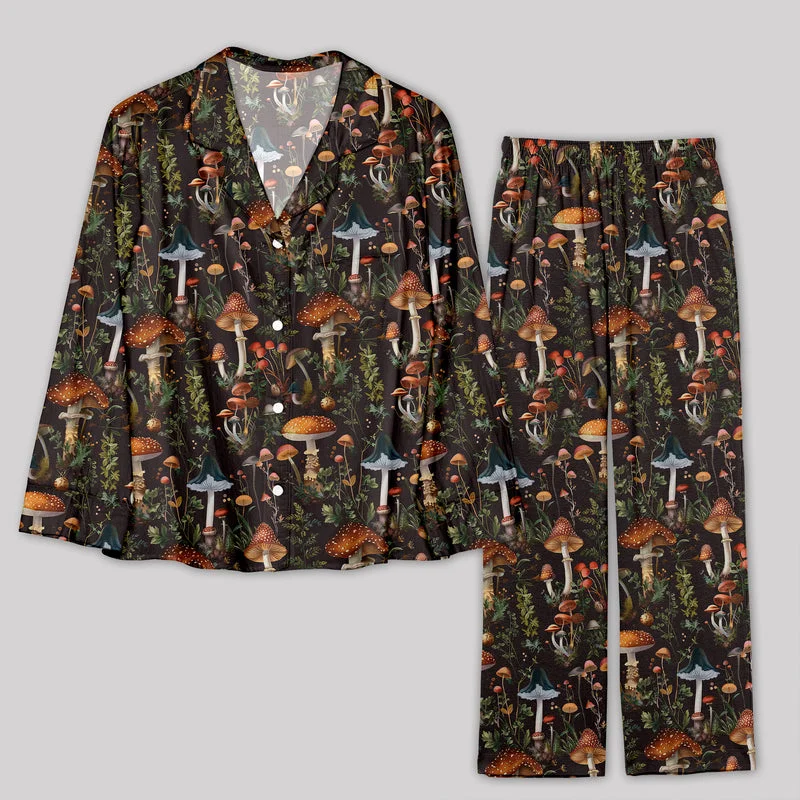 Weekend Bargains to Snag Mushroom Science Retro Pajamas Set