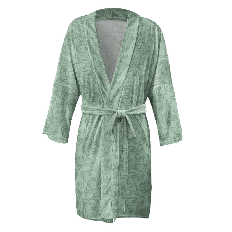 Weekend Savings Sensation Olive Leaf Floral Robe