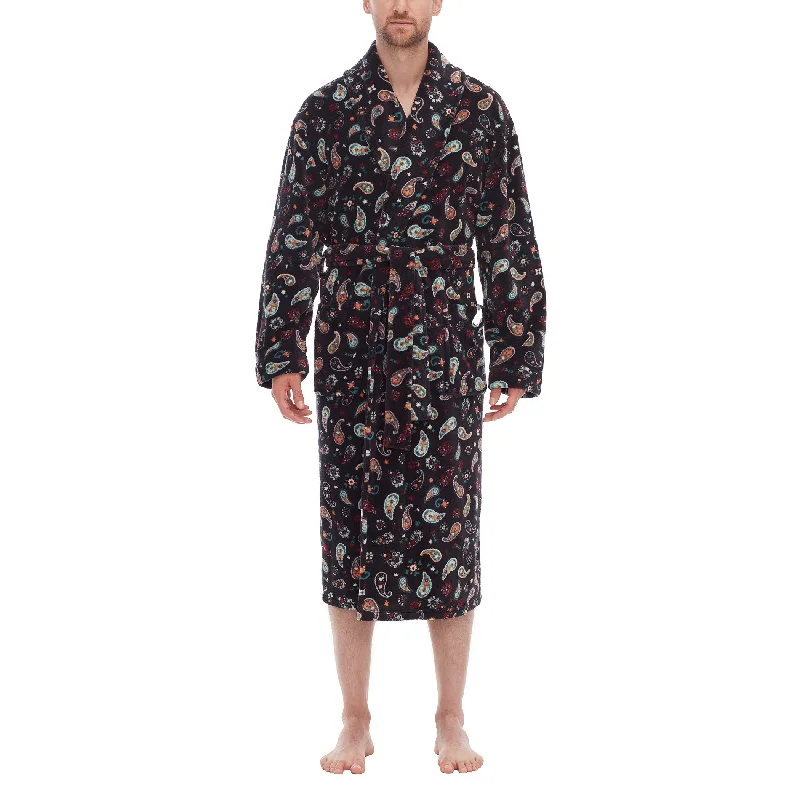 Weekend Steals Await Paisley Plush Fleece Robe