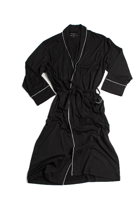 Big Deal 100% Peruvian Pima Cotton Black Robe