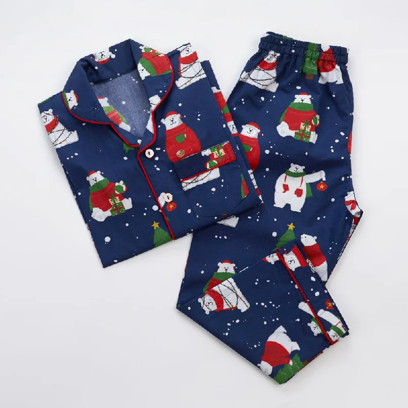 Closeout Deal Men Polar Bear Pajama Set