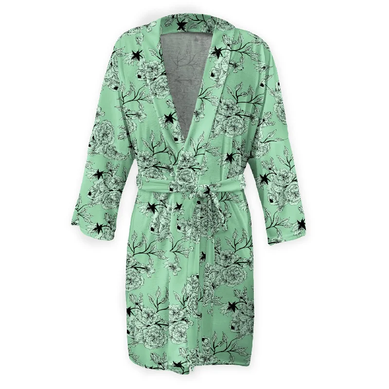 Weekend Wonders Await! Porcelain Floral Robe