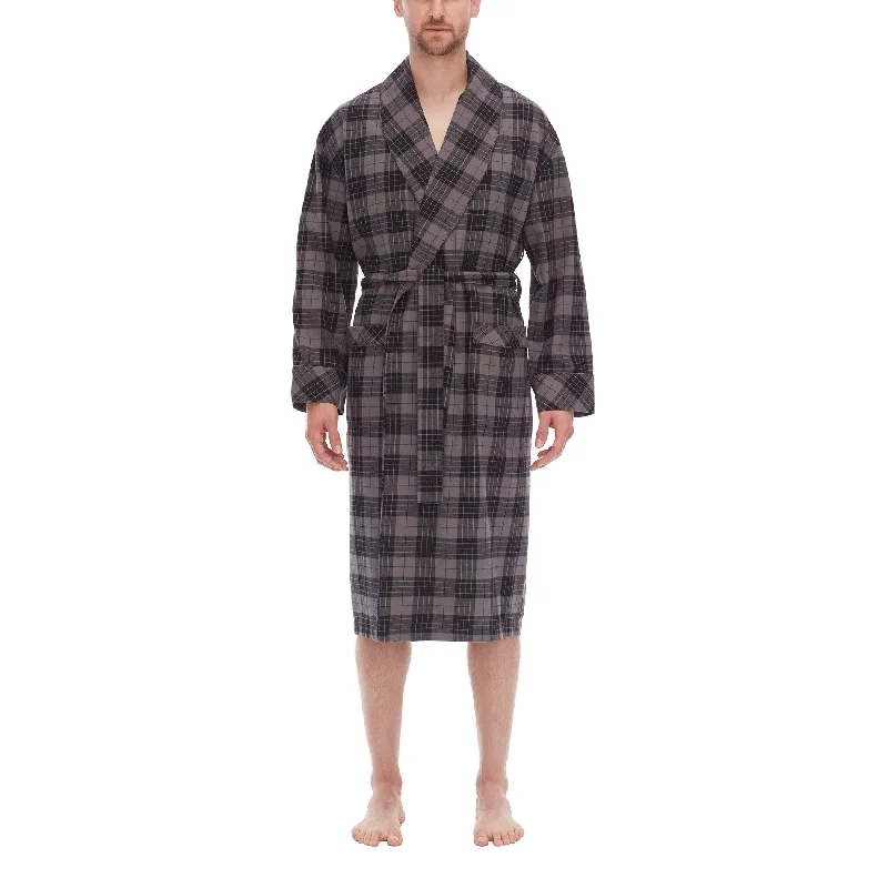 Super Bargain Residence Flannel Shawl Robe