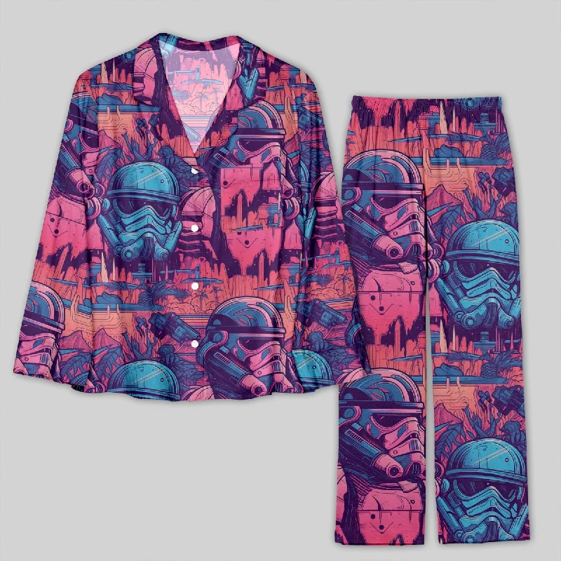 Weekend Deals That Please Star Wars Stormtrooper Vapor Wave Pajamas Set