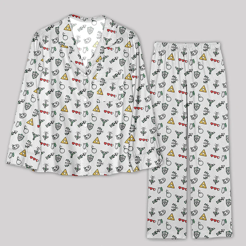 Final Offer The Zelda Pixel Style Pajamas Set