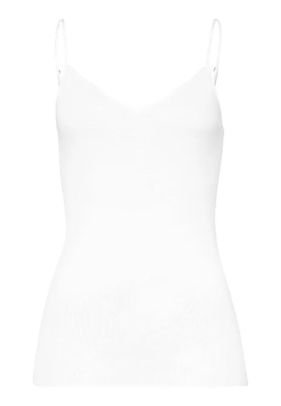 Weekend Specials to Grab Cotton Seamless Cotton V-Neck Camisole | White 71601-101