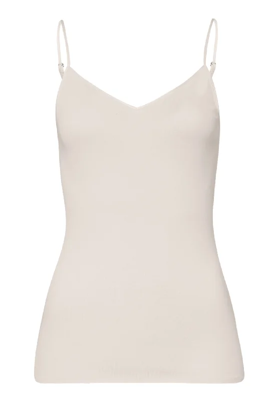 Weekend Deals That Excite Cotton Seamless Cotton V-Neck Camisole | Pale Cream 71601-116 Weekend Deals That Excite Cotton Seamless Cotton V-Neck Camisole | Pale Cream 71601-116