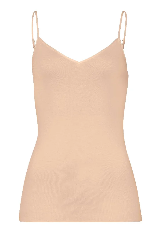 Weekend Savings Spectacle Cotton Seamless Cotton V-Neck Camisole | Beige 71601-274