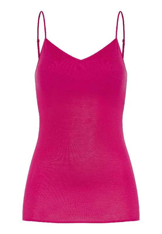Amazing Value Cotton Seamless Padded Cotton Camisole | Very Berry 71605-1370