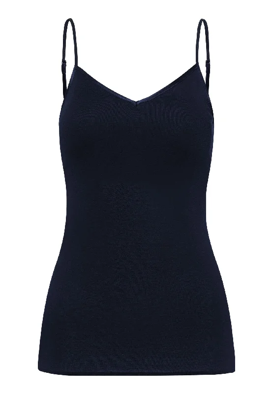 Weekend Bargains to Snag Cotton Seamless Padded Cotton Camisole | Deep Navy 71605-1610 Weekend Bargains to Snag Cotton Seamless Padded Cotton Camisole | Deep Navy 71605-1610