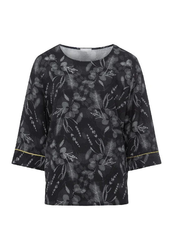 Weekend Specials to Savor Lilova Relaxed Woven Floral Top | Mystic Shadow 76160-2987