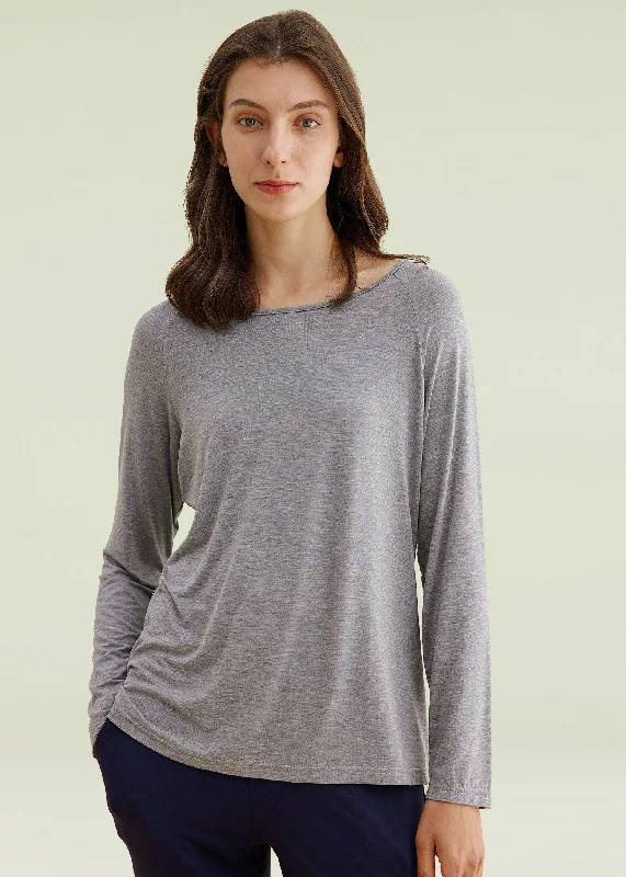 Weekend Bargains to Grab Latuza Women's Bamboo Viscose Pajamas Top Long Sleeves Sleep Shirt Weekend Bargains to Grab Latuza Women's Bamboo Viscose Pajamas Top Long Sleeves Sleep Shirt