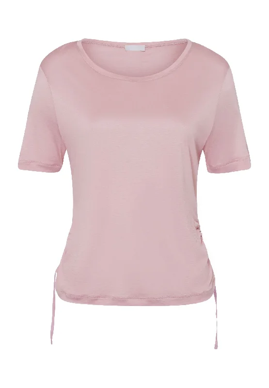 Weekend Savings Sensation Lou Flowy Top With Side Ruching | Pale Pink 78985-1387