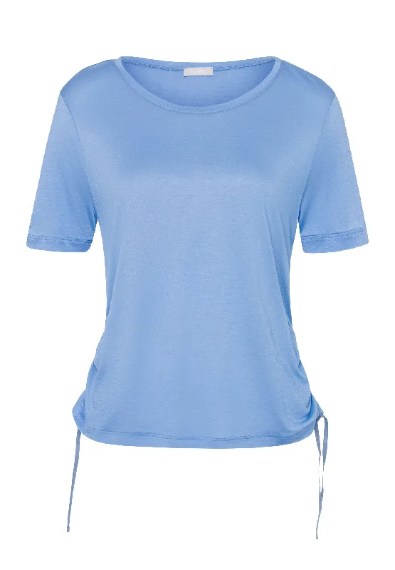 Weekend Discounts to Delight Lou Flowy Top With Side Ruching | Azurine 78985-2596
