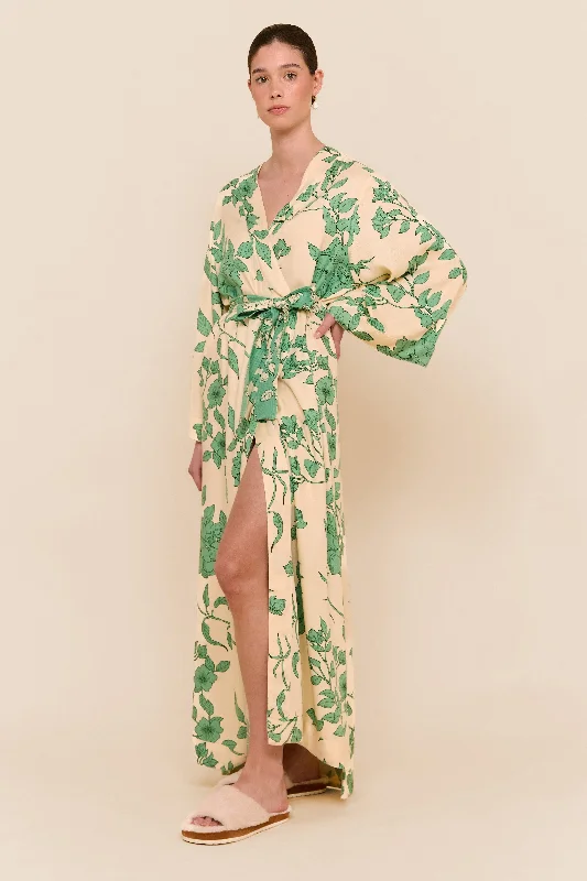 Savings Galore Alice Kimono Robe - Twill - Romantic Floral