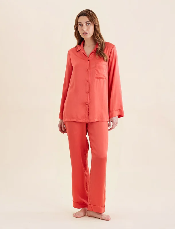 Weekend Bargains to Savor Audrey Washable Silk Full Length PJ