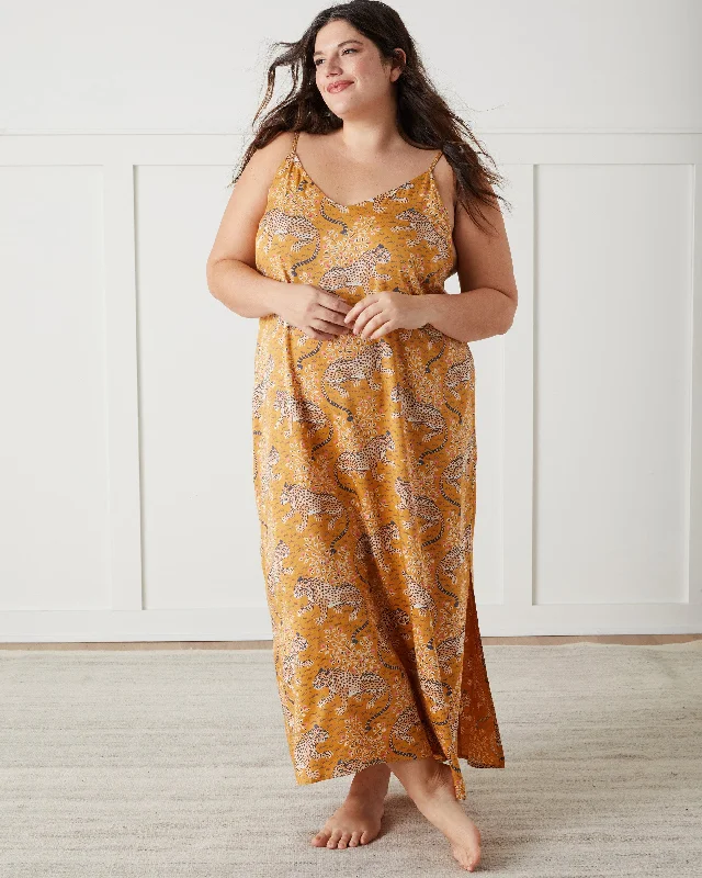 One-Day Only Bagheera - Satin Chic to Sleep Nightie - Tobacco