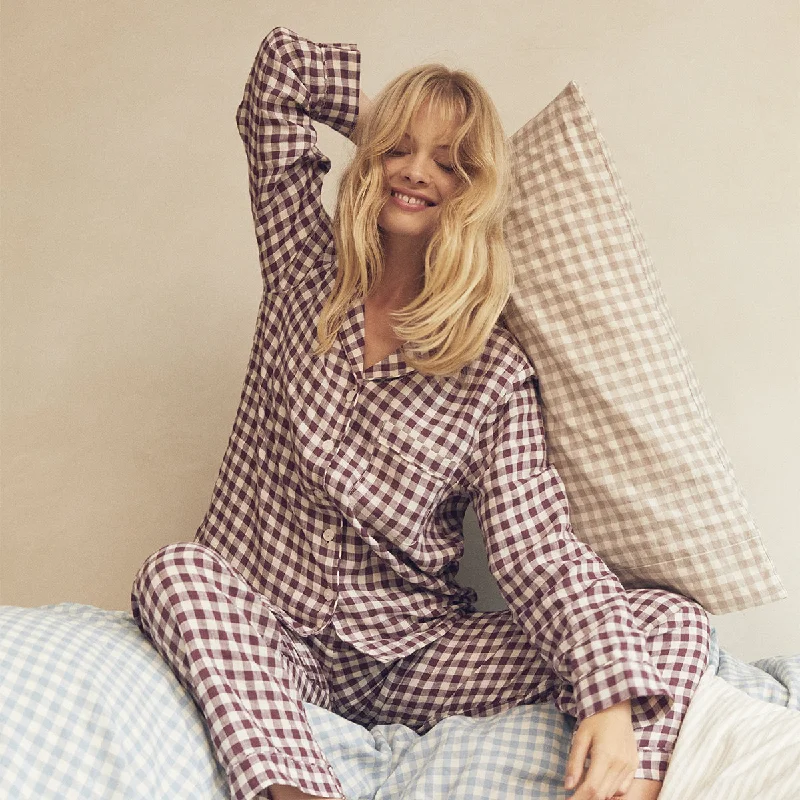 Savings Soar This Weekend Berry Gingham Pajama Set