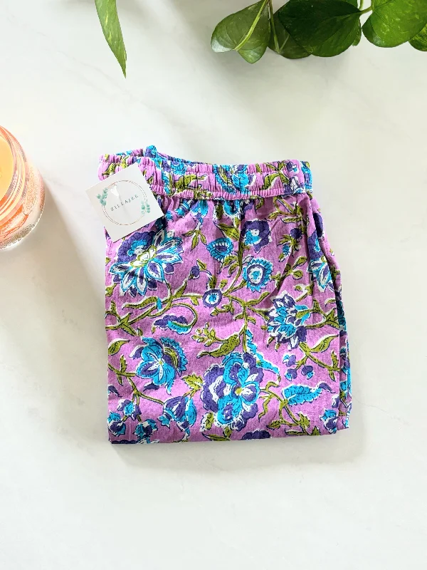 Midnight Sale Cotton Pajama Pants Women - Mystic Lavender
