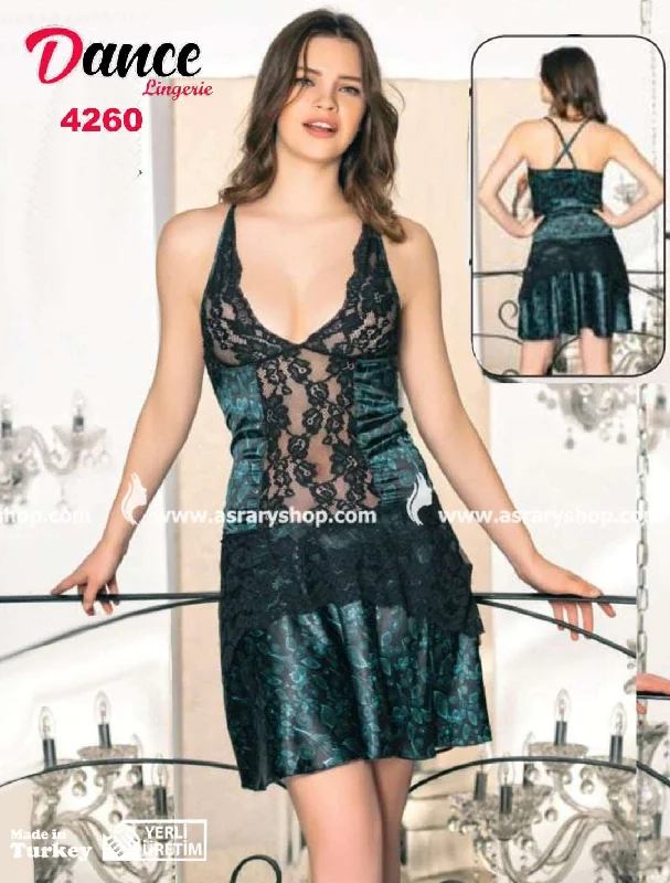 Epic Value Short Lingerie Nightgown with Lace 4260
