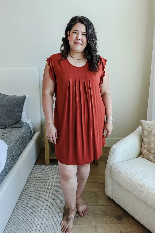 Weekend Deals That Wow 🧡 Dress Flutter Bamboo Copper Spice 🧡
