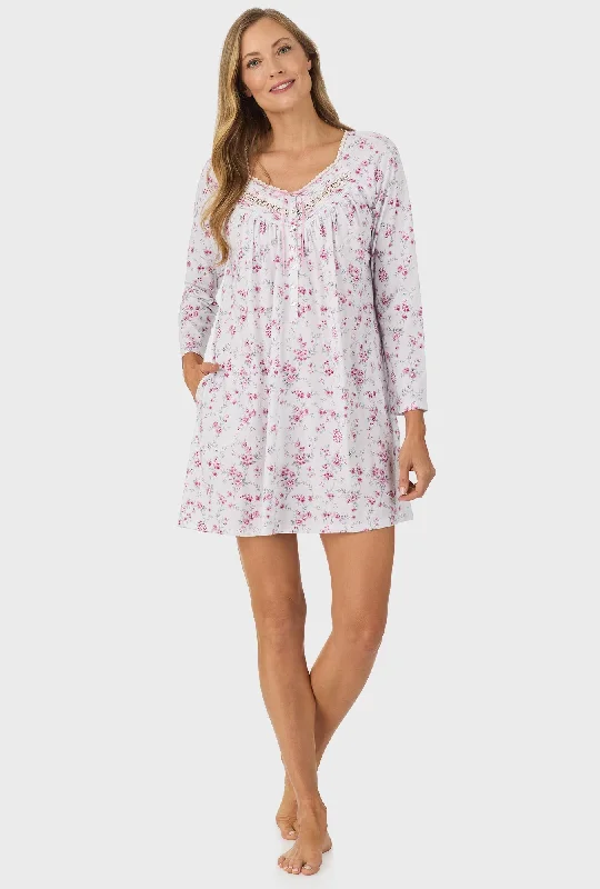 Weekend Bargains to Love Dusty Pink Floral Long Sleeve Nightgown