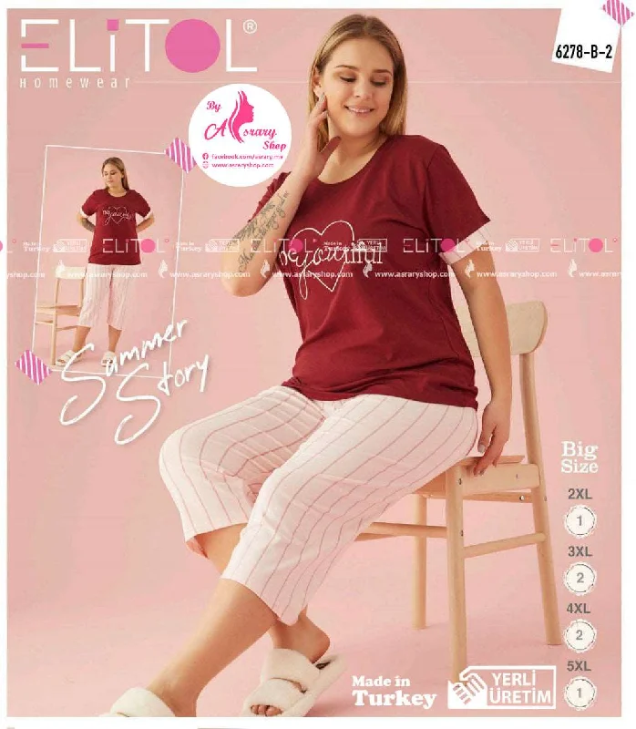 Weekend Specials to Love Bermuda Pajamas 6278-B-2