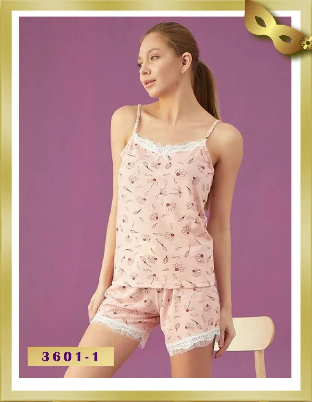Weekend Discounts to Savor Straps Short Pajama 3601-1