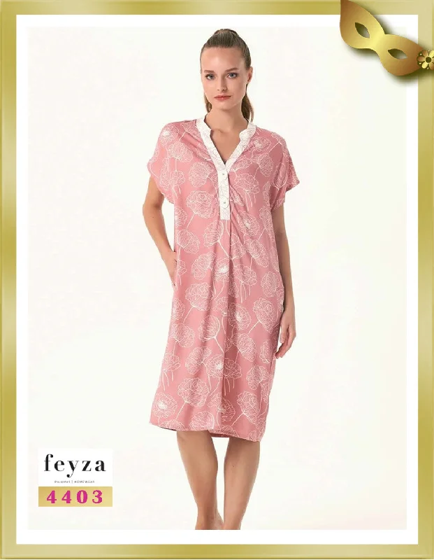 Amazing Value Printed Short Nightgown 4403