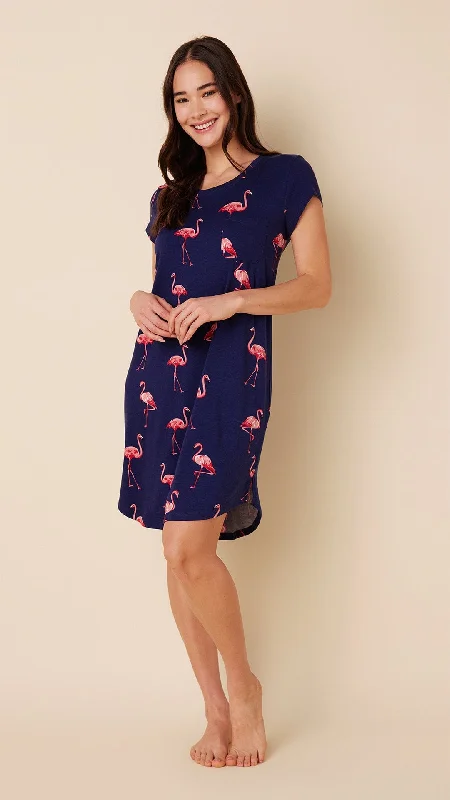 Don't Miss Out Flamazing Pima Knit Short-Sleeved Sleep Shirt