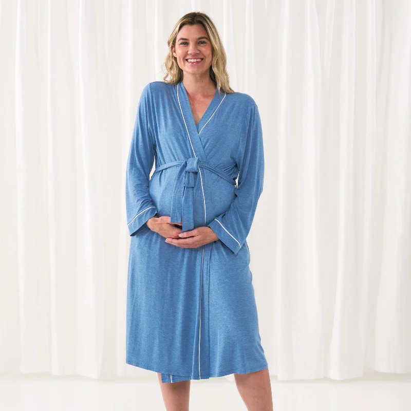 Weekend Offers That Shine Heather Blue Women's Robe