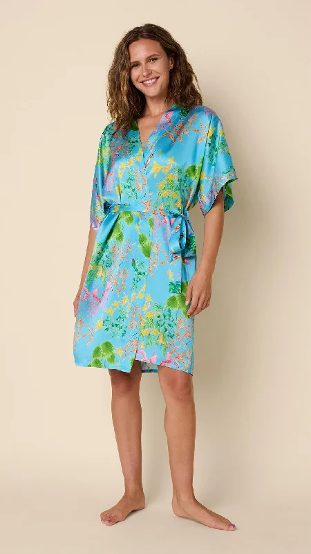 Value Pack Hummingbird Silk Kimono Robe