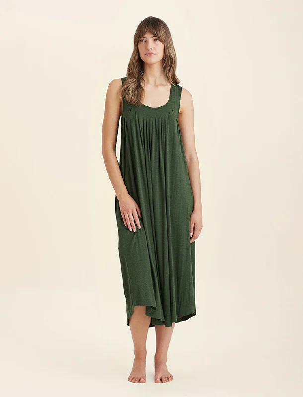 Weekend Bargains to Enjoy Kate Modal Soft Pleat Front Maxi Nightgown