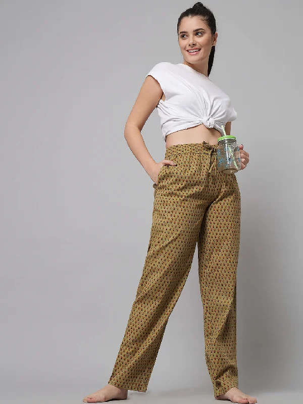Super Deal Ditsy print Pyjama - Khakhi Green