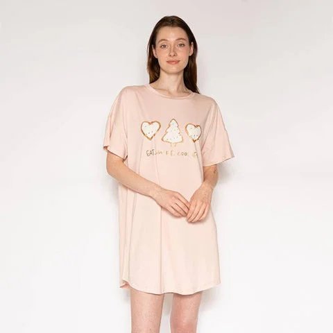 Weekend Special LatteLove Eat More Cookies T Shirt Dress