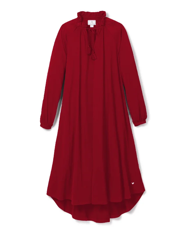 Weekend Offers That Shine Women's Pima Garbo Nightgown in Bordeaux
