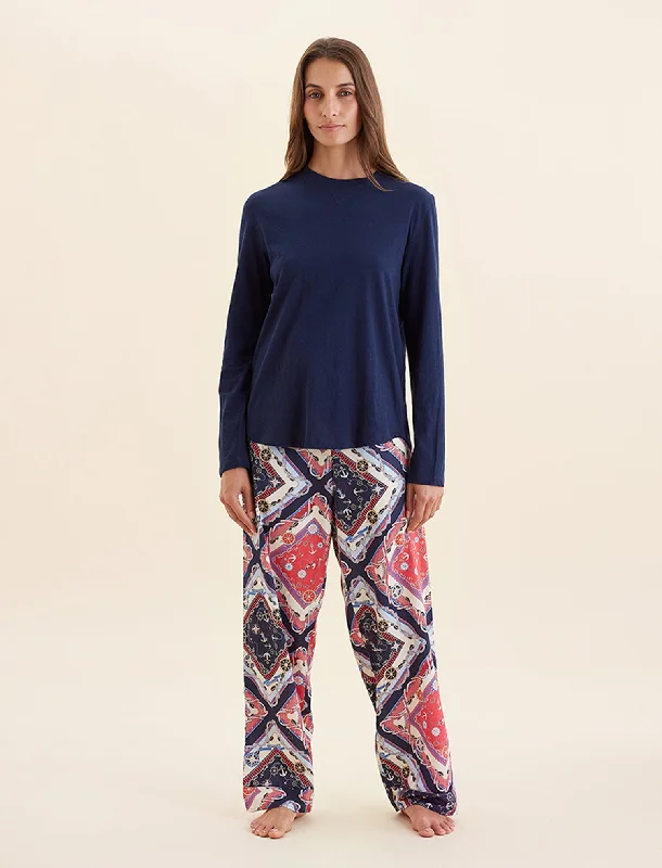 Weekend Wonders Await! Marine Pant and Organic Cotton Knit Long Sleeve Tee