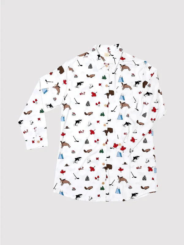 Today Only Canadiana Button Nightshirt