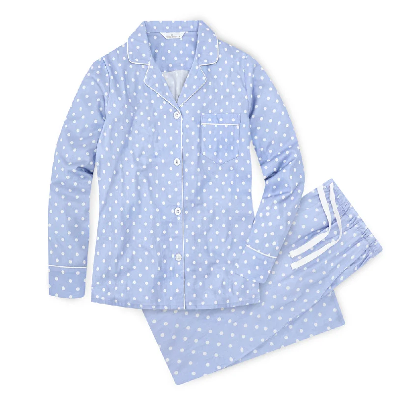 Don't Delay Womens 100% Cotton Pajama Set with Pockets