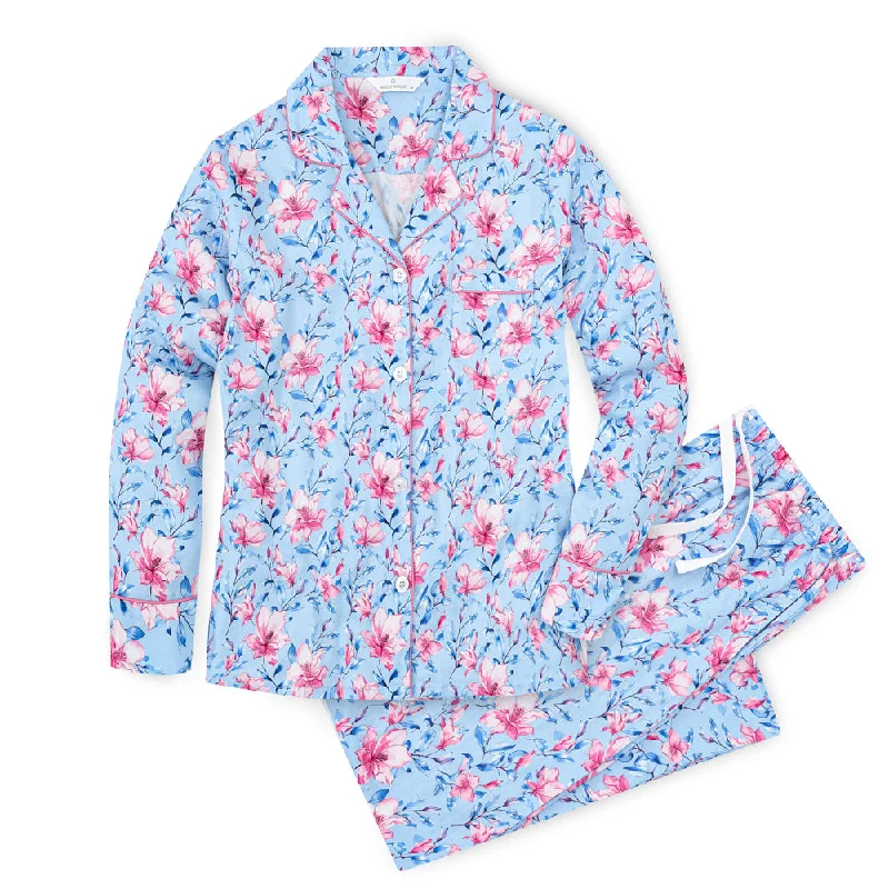 Floral Harmony - Blue Pink
