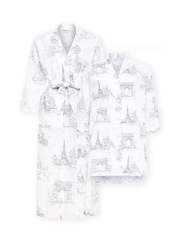 Weekend Deals That Excite Paris Bundle: Classic Robe + Nightshirt