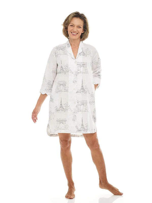 Weekend Deals That Sizzle Paris Print Nightshirt