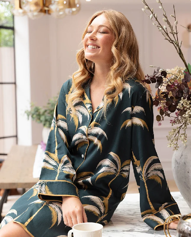 Extra Discount Pimlico Palm Print Nightshirt